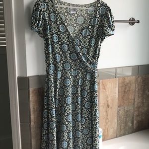 Wrap front dress